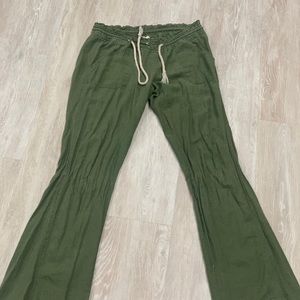 COPY - ROXY camo green flowy pants